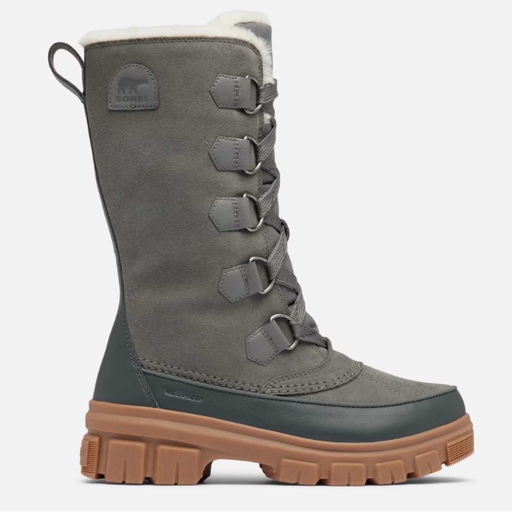 Sorel Tivoli V Women's Gray and Black Winter Boots sz 7.5
